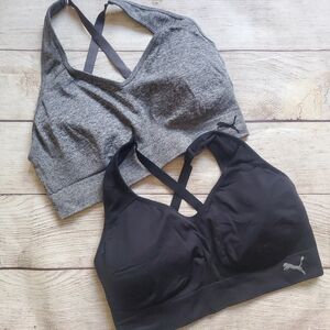 PUMA Women's Cross-Back Sports Bra Bundle